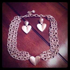 Givenchy ❤ chain & clip on earrings